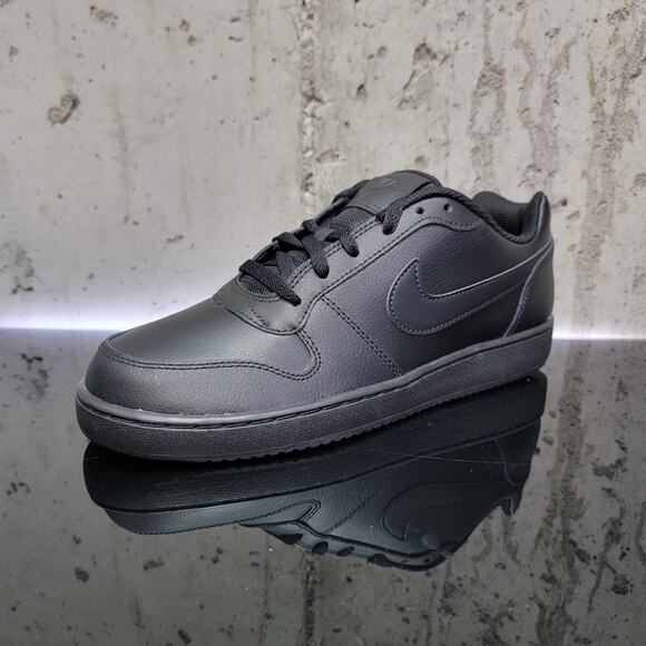Nike Retro Low Top Sneakers Triple Black Size 9 New Without Box main image 4